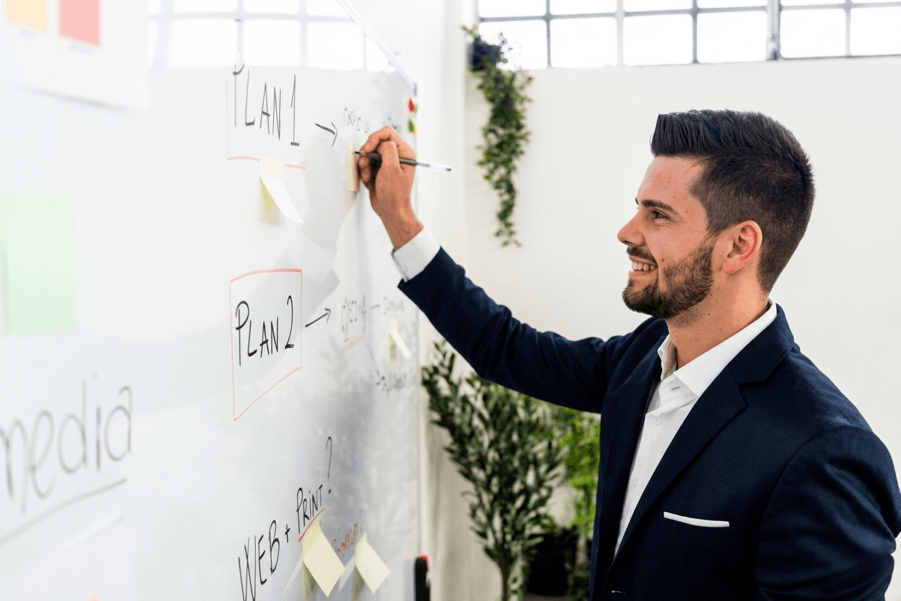 GrowLabs — Strategiearbeit am Whiteboard